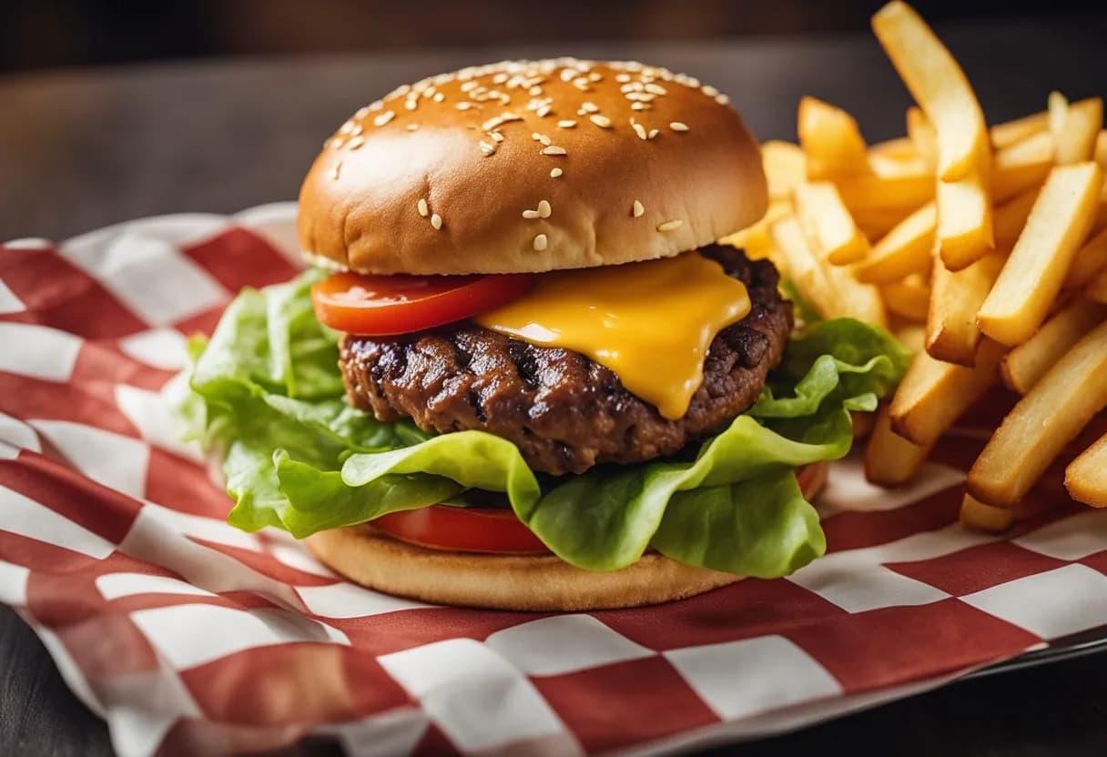 Ile kalorii ma burger wołowy z frytkami? Zaskakujące wartości!
